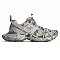 Balenciaga 3XL Extreme Lace Sneaker Brown Grey Beige