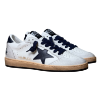 Golden Goose Ball Star Blue Leather Star