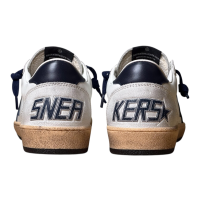 Golden Goose Ball Star Blue Leather Star
