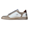 Мужские кеды Golden Goose Mens Ball Star in Beige Suede With Navy Blue Star