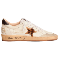 Golden Goose Ball Star With Leopard Print Pony Skin Star And Black Heel Tab