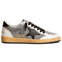 Golden Goose Ball Star Gray Nappa Black Star