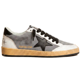 Golden Goose Ball Star Gray Nappa Black Star