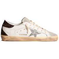Golden Goose Super Star Wmns White Silver Black Glitter