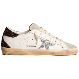 Golden Goose Super Star Wmns White Silver Black Glitter