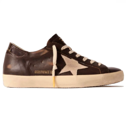 Golden Goose Super Star Brown Croco-Print