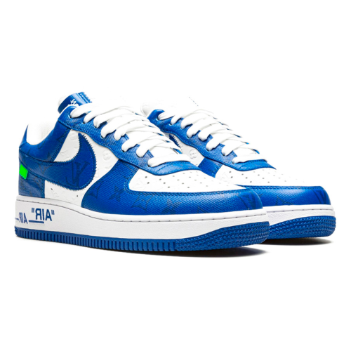 Женские кроссовки Louis Vuitton x Nike Air Force 1 Low White Team Royal