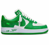 Мужские кроссовки Louis Vuitton x Nike Air Force 1 Low White Gym Green