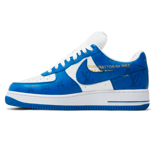 Женские кроссовки Louis Vuitton x Nike Air Force 1 Low White Team Royal
