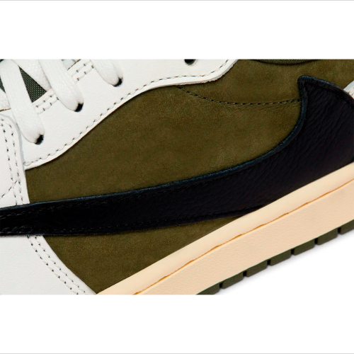 Женские кроссовки Travis Scott x Air Jordan 1 Retro Low OG SP Medium Olive