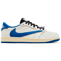 Fragment Design x Travis Scott Air Jordan 1 Retro Low OG SP Sail Military Blue