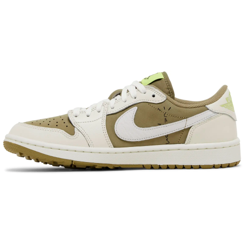 Мужские кроссовки Travis Scott x Air Jordan 1 Low Golf Neutral Olive