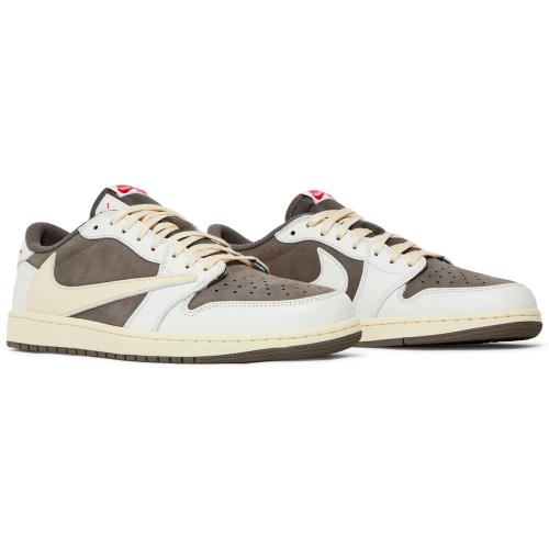 Женские кроссовки Travis Scott x Air Jordan 1 Low OG Reverse Mocha